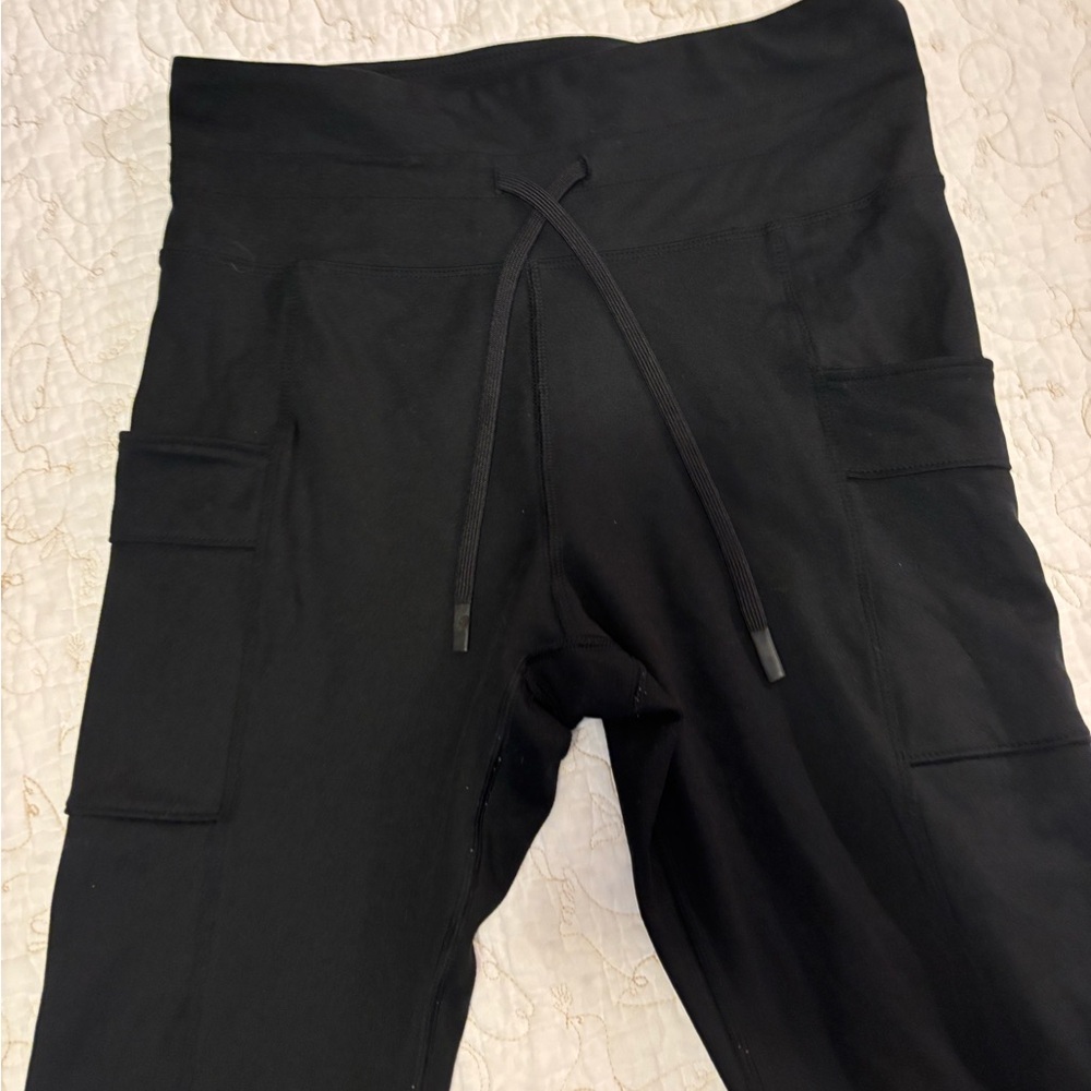 Eddie Bauer Black Cargo Leggings